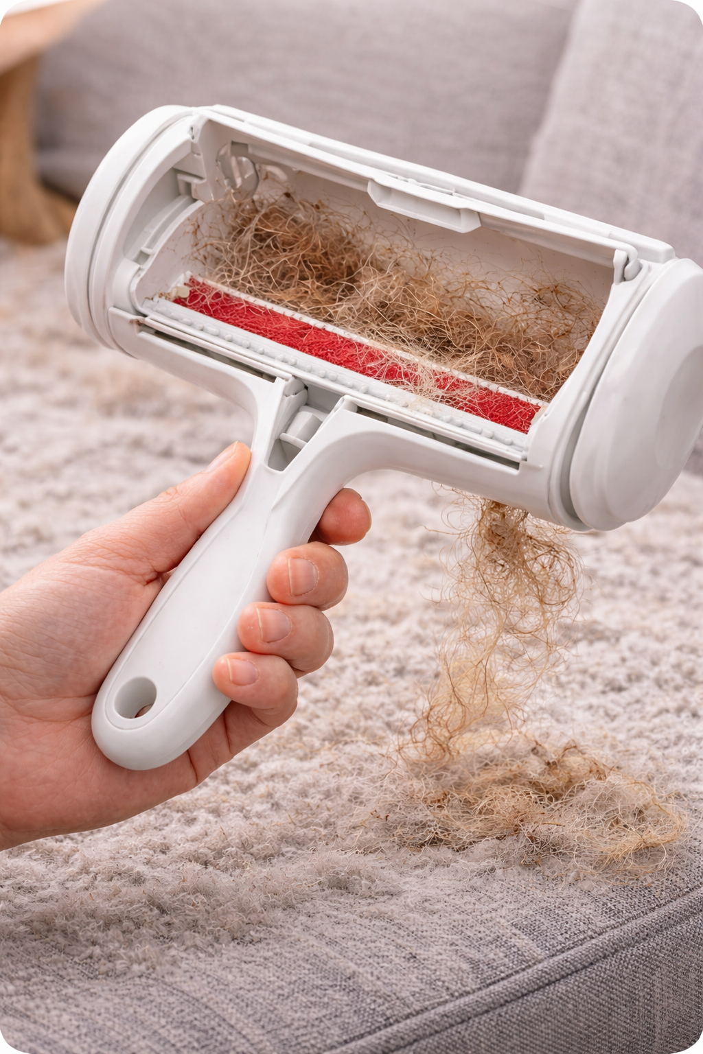 PulitoFacile – Rimuovi peli di animali da divani e tessuti